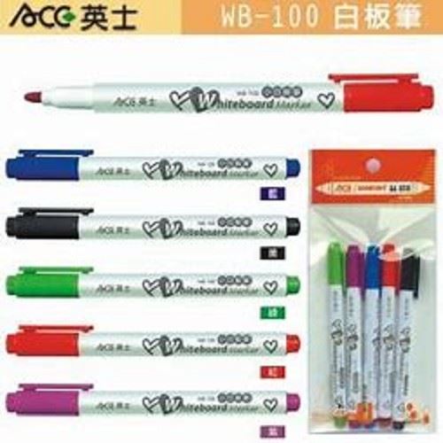 英士 小白板筆 / WB-100 / 藍 / 黑 / 紅 / 綠 / 紫 / ACC