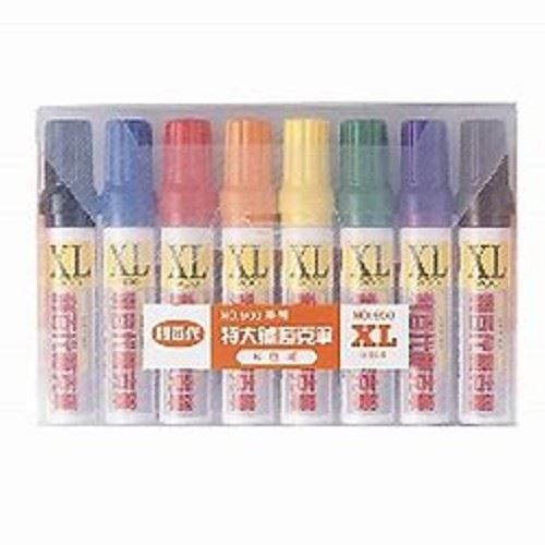 利百代 油性特大麥克筆 / 8色入組 / 斜方尖 / 900-XL-8色