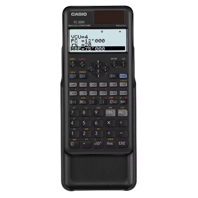 CASIO  桌上型太陽能計算機 / FC-200V-2