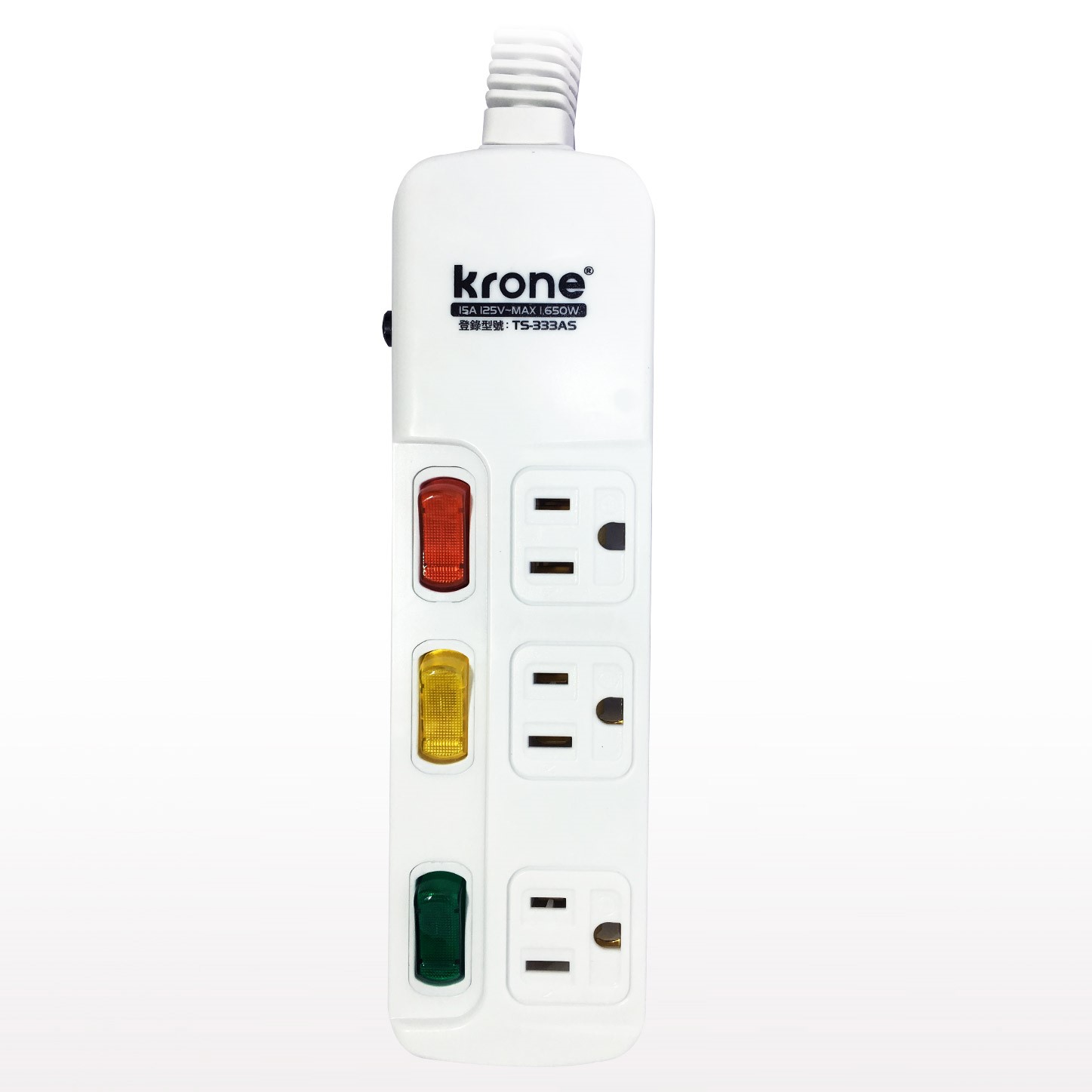 krone 耐熱阻燃延長線 / 3切3座