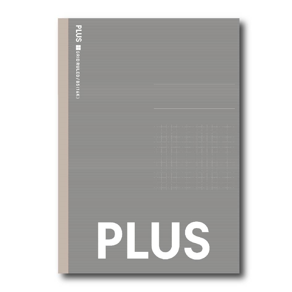 75-147 B5 PLUS筆記本 方格(灰)