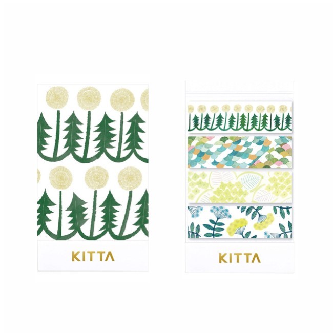 KITTA / 隨身攜帶和紙膠帶 / 花8 (近藤百恵設計款)