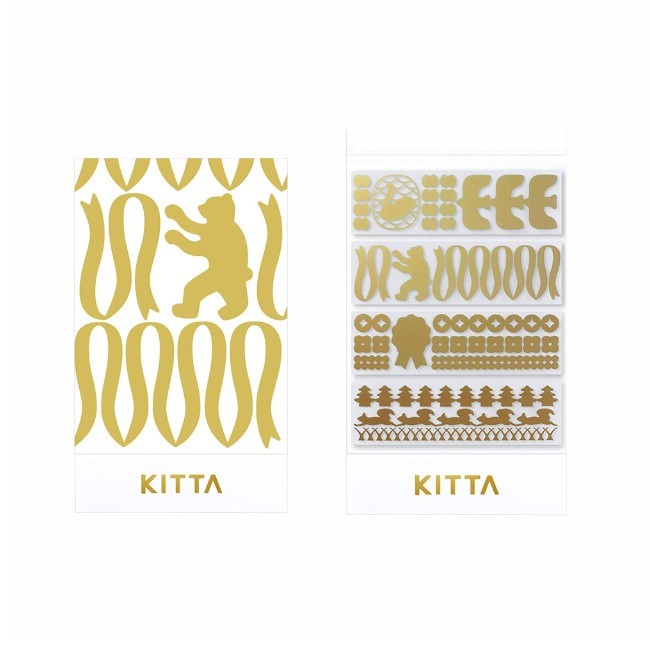KITTA / 隨身攜帶和紙膠帶 / Clear 透明 / 金箔 裝飾