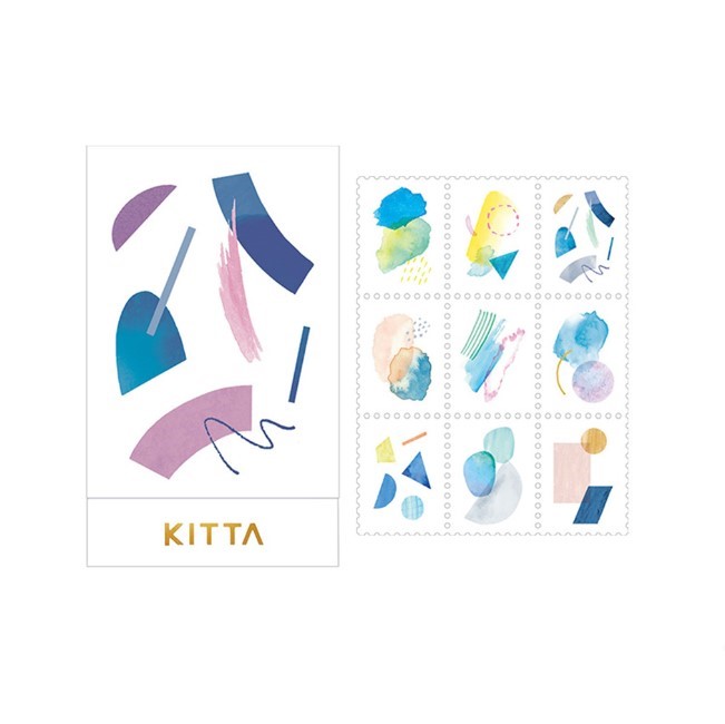 KITTA / 隨身攜帶和紙膠帶 / 郵票貼紙 幾何