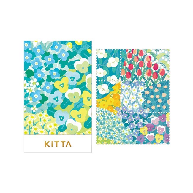 KITTA / 隨身攜帶和紙膠帶 / 郵票貼紙 花園