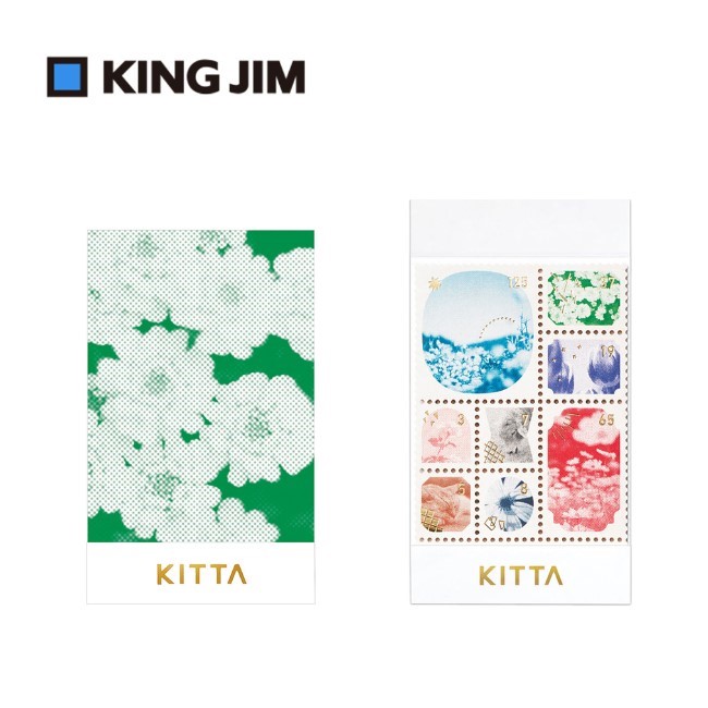KITTA / 隨身攜帶和紙膠帶 / 燙金郵票貼紙 相片