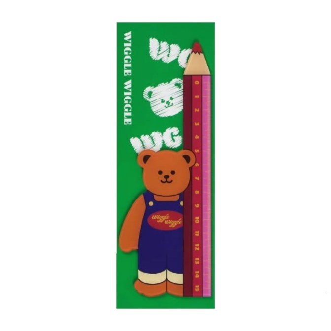 Wiggle Wiggle / 小熊壓克力量尺 / 15 cm / 限量