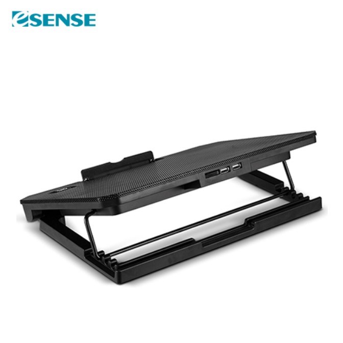 Esense 冷光雙風扇筆電散熱墊 / E-C2 