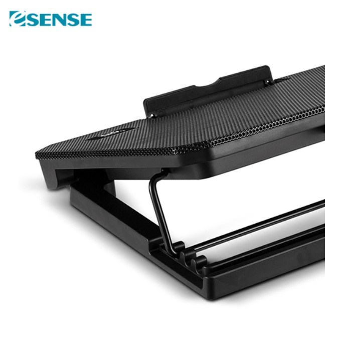 Esense 冷光雙風扇筆電散熱墊 / E-C2 