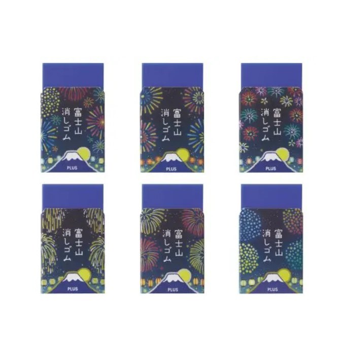 PLUS 煙火富士山橡皮擦 / 6款隨機出貨 / 36-573