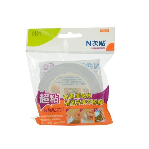 N次貼 可再貼雙面膠帶 / 64010