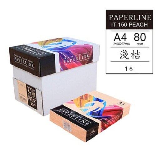 彩色影印紙 / 150 / 80P / A4 / 淺橘 / 箱