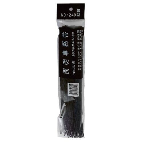 開平 扁 圓形鞋帶 / 240 / 60cm / 事務帶 / 黑帶 / 大黑帶 / 鞋帶 / 開明 NO.240 事務帶 61cm (24入) (圓型、扁型束頭) / 開明 #240 (扁型)黑色軟性事務帶60cmx24條. 黑帶 (鞋帶) 60cm×24條 / 扁鞋帶_60cm扁鞋帶 帆布鞋 懶人鞋 休閒鞋