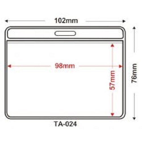 名牌套 / TA-024 / 橫式識別證套 TA-024 / 識別證套 TA-024(內尺寸98x57mm) / 證件套 / 名牌 / 工作證 / 卡片套 / 識別證件套 / 鏈條 / 名牌 / 工作證 / 識別證套組 / 透明牌 / 牌子 / 悠遊卡