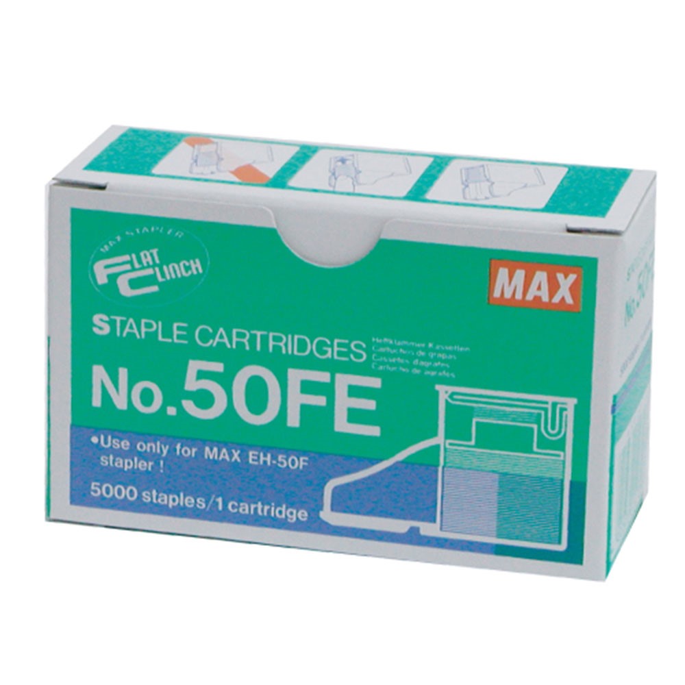 MAX 電動裝訂針 / 50FE / MAX NO.50FE 電動釘書機專用釘書針 每盒 5000pcs MAX EH-50FR 電動釘書機專用針 / 日本 MAX EH-50FE 釘書針 - 訂書機 /  MAX 美克司 電動釘書針 5000pcs /盒 NO.50FE（EH-50F 電動釘書機適用） / #MAX電動釘書機EH50F #EH50F / 日本 MAX 美克司 電動釘書針 50FE 5000pcs/盒 EH-50FR專用 釘書針 NO.50FE MAX 美克司 電動釘書針 / 省力/訂書機/釘書針/裝訂/辦公/文具/日本製