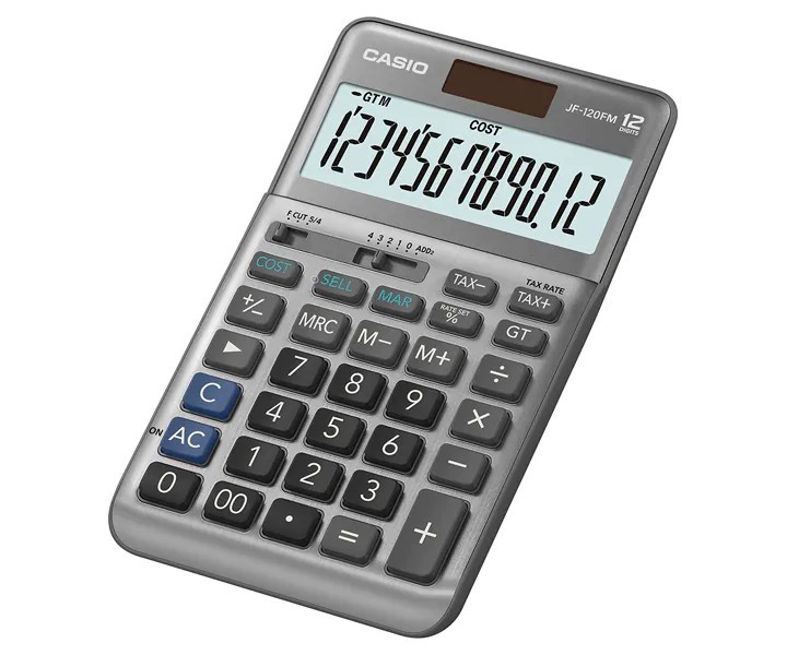 CASIO  桌上型太陽能計算機 / JF-120FM / 輕巧桌上型 JF-120FM / CASIO 卡西歐12位數桌上型商用計算機-(JF-120FM) - CASIO 計算機全系列 / CASIO 卡西歐12位數桌上型商用計算機- (JF-120FM)  / CASIO 桌上型商用計算機 大字幕顯示 12位數 太陽能雙電力 / 科學計算器 基本計算器 / CASIO 卡西歐12位數桌上型商用計算機-(JF-120FM) / 卡西歐計算機 / 小型計算機 / 攜帶型計算機 / 口袋型計算機 / 攜帶計算機 / 口袋計算機 / 桌上型計算機 / 桌上計算機 / CASIO卡西歐 / 標準型計算機