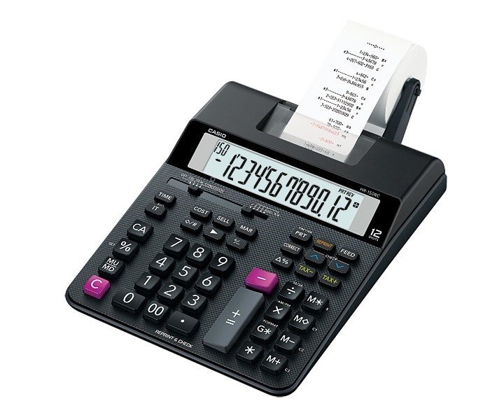 CASIO  桌上型太陽能計算機 / HR150RC / CASIO  事務打印紙捲機 / HR150RC / CASIO 事務專用12位數大螢幕打印紙捲機HR-150RC / CASIO HR-150RC 紙卷計算機 (原機型HR-150TM) / 標籤機 / 紙捲計算機 / 卡西歐計算機 / 桌上型計算機 / 桌上計算機 / CASIO卡西歐