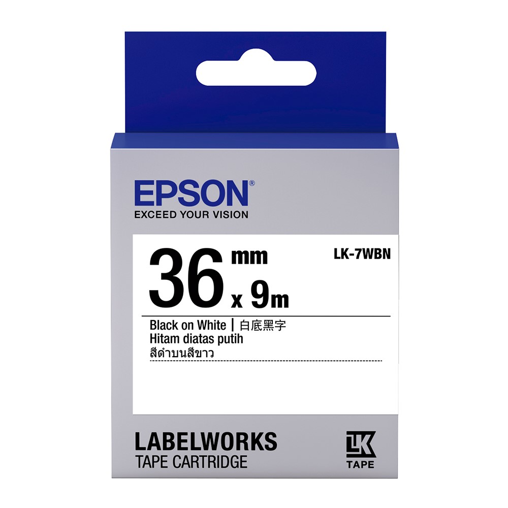 EPSON 標籤帶 / LK-7WBN / 36mm / 白底黑字 / 白底黑字標籤帶 / 36mm白底黑字標籤帶 / 36mm標籤帶白底黑字 / 36mm 白底黑字標籤帶 / 36mm 標籤帶白底黑字 / 36mm標籤帶 / 36mm 標籤帶 / 愛普生EPSON標籤帶 / EPSON 標籤帶 / 愛普生 標籤帶 / 愛普生標籤帶 / EPSON標籤帶 / EPSON 標籤印表機 / 愛普生EPSON標籤帶/LK-7WBN/一般白底黑字/36mmx9M / EPSON LK-7WBN S657401標籤帶(一般系列)白底黑字36mm / EPSON C53S657401 LK-7WBN一般系列白底黑字標籤帶(寬度36mm) / EPSON LK-7WBN C53S657401 一般系列白底黑字標籤帶 (寬度36mm) 