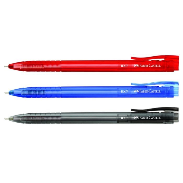 FABER-CASTELL 輝柏 酷溜原子筆 RX-7 0.7mm / 輝伯酷溜原子筆 / 輝伯原子筆 / 輝柏FABER-CASTELL酷溜原子筆 / 輝柏原子筆 / 輝柏酷溜原子筆RX7 / 輝柏 酷溜原子筆RX7 / 輝柏 / 繪寶 / 德國輝柏 RX7 RX5 酷溜筆自動原子筆 / Faber-Castell RX-7 0.7mm 辦公用 超好寫酷溜原子筆 / 德國 Faber 輝柏 RX-7 酷溜原子筆 / FABER-CASTELL 輝柏 RX7 酷溜原子筆-紅色0.7mm 10支入/ 盒