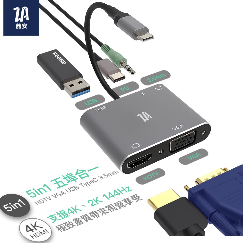 【ZA喆安電競】5合1 USB Type C Hub轉接器 / ZA喆安 5合1 USB Type C Hub 轉接連接器 / 連接埠 / HUB多功能轉接集線器 / HUB2集線器 / USB 集線器 / USB集線器 / HUB2 集線器 / 喆安集線器 / ZA喆安 集線器 / 多功能充電傳輸集線器 / PD充電傳輸集線器 / 四合一傳輸集線器 / USB C 多機能集線器 / USB C 集線器