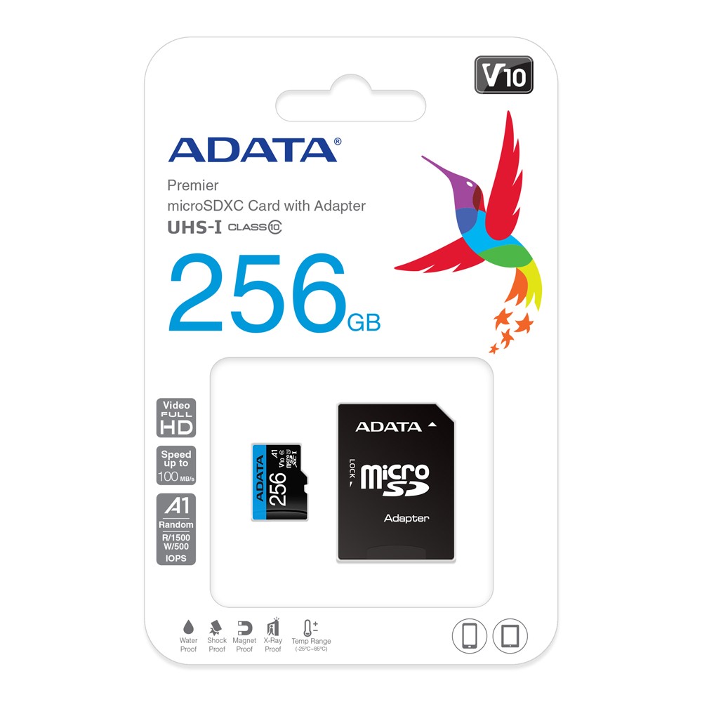 威剛 MicroSDXC10 V10 / A1 / 256G / 記憶卡
