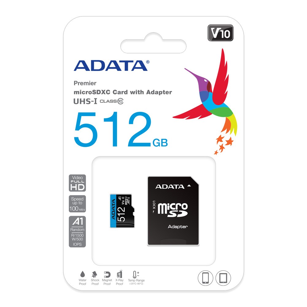 威剛 MicroSDXC10 V10 A1 / 512G