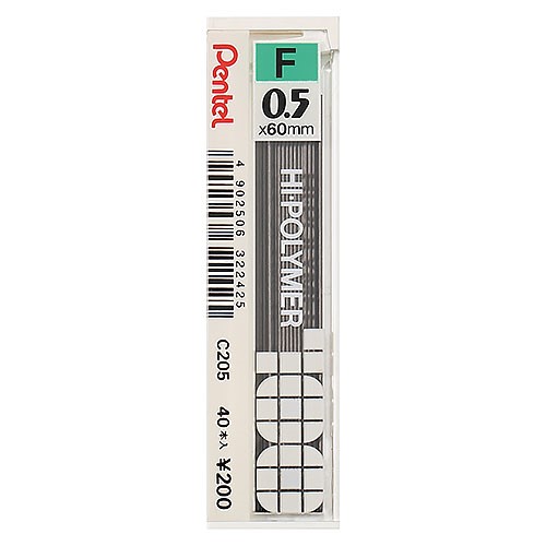 Pentel  0.5mm 自動鉛筆芯 / C205 / 2H / H / F / HB / B / 2B / 3B / 4B /  C205/2B/0.5mm/40支/筒 適用0.5mm自動鉛筆 / Pentel 自動鉛筆芯 C205系列 / Pentel 自動鉛筆芯 C-205 0.5mm 40 入 新 PENTEL經典不敗自動鉛筆芯款 / 飛龍Pentel自動鉛筆芯C205/3B/0.5mm / 飛龍 Pentel HI-POLYMER 自動鉛筆芯 C205 (0.5mm) / 飛龍 Pentel HI-POLYMER 自動鉛筆芯 C205 (0.5mm) /  自動鉛筆芯 HI-POLYMER C205自動鉛筆芯_0.5mm  / 自動筆芯 / 自動鉛筆心 / 自動鉛筆新 / 鉛筆心 / 鉛筆新