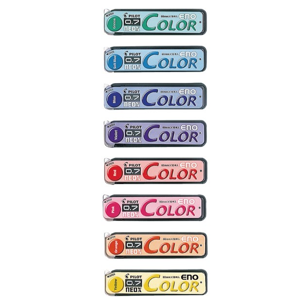 PILOT  0.7mm 自動色鉛筆芯 / HRF7C-20 / 藍 / 紅 / 綠 / 黃 / 橘 / 紫 / 淺藍 / 粉 / 百樂 PILOT ENO 自動彩色鉛筆芯 (色色筆芯) HRF7C-20 (0.7mm) / 百樂 PILOT ENO 自動彩色鉛筆芯 (色色筆芯) HRF7C-20 (0.7mm) / 百樂色色自動鉛筆芯 / PILOT 0.7色色自動鉛筆-筆芯 HRF7C-20. HCR-12R 色色筆芯. 0.7mm / 百樂PILOT】HRF7C-20 0.7mm 彩色 自動鉛筆 筆芯 / PILOT百樂 HRF7C-20 0.7色色自動鉛筆筆芯 自動筆芯 自動鉛筆芯 0.7mm / 自動筆芯 / 自動鉛筆心 / 自動鉛筆新 / 鉛筆心 / 鉛筆新