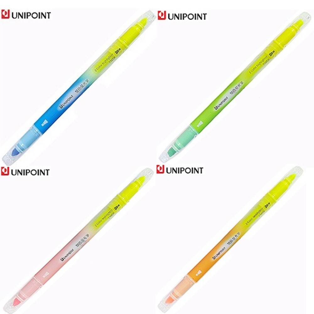 UNIPOINT 雙色螢光筆 / 732TW / 黃粉 / 黃桔 / 黃綠 / 黃藍 / UNIPOINT 雙色螢光筆 732TW 黃+ 粉 / 優點雙色螢光筆732TW / 優點 732TW 藍/黃 雙色螢光筆 / 優點732TW雙色螢光筆（黃/橘）/ UniPoint優點優點雙色螢光筆732TW/4支 / UNIPOINT 雙色螢光筆 / 734TW / 雙頭螢光筆