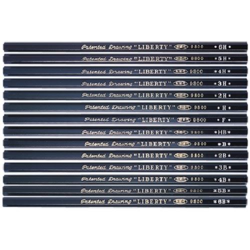 利百代 製圖鉛筆 / 9800 / H~6H、HB~6B、F
