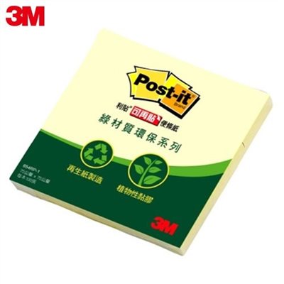 3M 綠材質環保便條紙系列 / 654RP-1