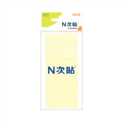 N次貼 標準型可再貼便條紙 / 黃 / 61102