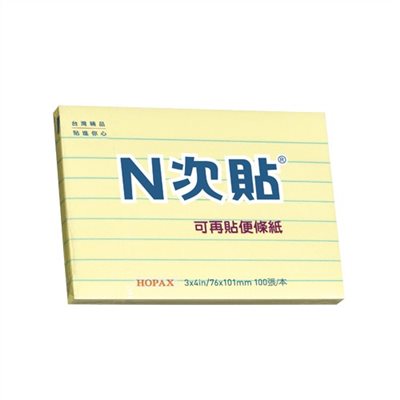 N次貼 格線型可再貼便條紙 / 61713