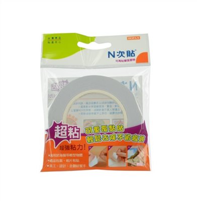 N次貼 可再貼雙面膠帶 / 64009 