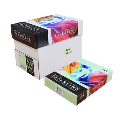 彩色影印紙 / 130 / 80P / A4 / 蘋果綠 / 箱