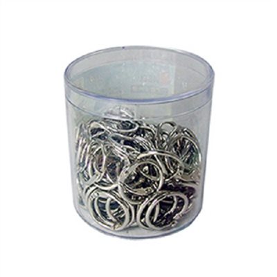 鐵卡片圈 / 19mm / 3/4" / 100個入 / 力大牌 ABEL 19mm鐵製卡片環-100入/桶 / 卡片圈 / 鐵環 / 鐵圈 / 金屬環 / 金屬圈 / 鐵製卡片環 / 金屬卡片環