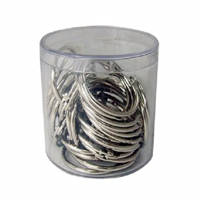 鐵卡片圈 / 38mm / 1 1/2" / 35個入 / 力大牌 ABEL 38mm鐵製卡片環-35入/桶  / 卡片圈 / 鐵環 / 鐵圈 / 金屬環 / 金屬圈 / 鐵製卡片環 / 金屬卡片環