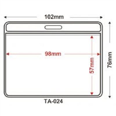 名牌套 / TA-024 / 橫式識別證套 TA-024 / 識別證套 TA-024(內尺寸98x57mm) / 證件套 / 名牌 / 工作證 / 卡片套 / 識別證件套 / 鏈條 / 名牌 / 工作證 / 識別證套組 / 透明牌 / 牌子 / 悠遊卡