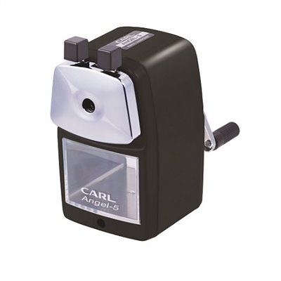 CARL 鉛筆機 / Angel-5 / 日本 CARL Angel-5 (A-5) 削鉛筆機 削筆機 (鐵殼烤漆) / CARL A-5削鉛筆機 / CARL Angel-5新色鐵製削鉛筆機 / CARL ANGEL-5 ROYAL削鉛筆機 / 削鉛筆機 削筆機 鉛筆機 筆機 筆削 黑 / 手動鉛筆機 /手搖式削筆器