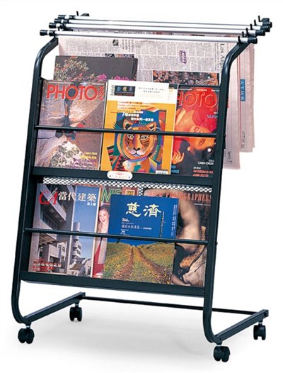 新型書報架 / 0202 / 103 新型新聞書報架 / 報紙架 / 報刊架 / 書報架 / 雜志架 / 可移動落地辦公報架 / 報紙收納架 / 雜誌架 / 展示架 / 書報車 / 202 新型新聞書報架(附報夾4支) / 新型新聞書報架 / 報刊架 / 書報雜誌架 / 期刊架