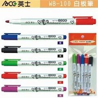 英士 小白板筆 / WB-100 / 藍 / 黑 / 紅 / 綠 / 紫 / ACC
