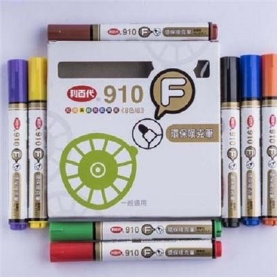 利百代  環保麥克筆 / 圓尖 / 8色入組 / 910F