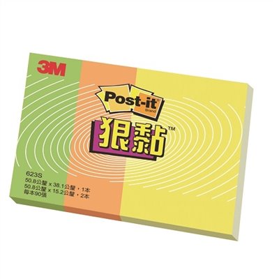 3M  小尺寸標籤便條紙 / 623S-1