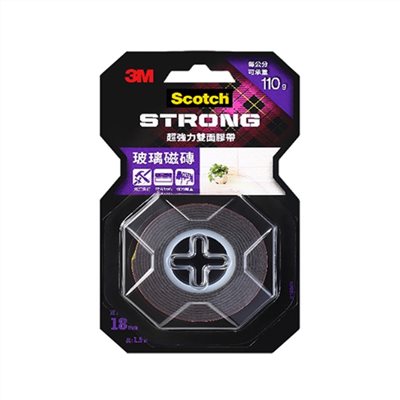 3M 超強力雙面膠帶 / V1804 / V1804N / 18mm*1.5M / 玻璃磁磚專用