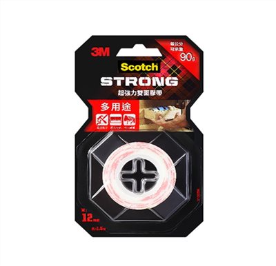 3M 超強力雙面膠帶 / V1205 / V1205N / 12mm*1.5M / 多用途專用