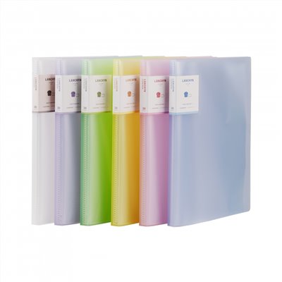 連勤  PP 果凍色系小背卡30入資料簿 / LC-8130 / 資料簿 / 拱型夾 / 檔案夾 / 文件夾 / 資料夾 / 圓型夾 / 聯勤 / 連勤 / LANCHYN / LAN CHYN / 文件簿 / 文件本 / 資料本