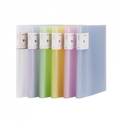 連勤  PP 果凍色系小背卡20入資料簿 / LC-8120 / 資料簿 / 拱型夾 / 檔案夾 / 文件夾 / 資料夾 / 圓型夾 / 聯勤 / 連勤 / LANCHYN / LAN CHYN / 文件簿 / 文件本 / 資料本