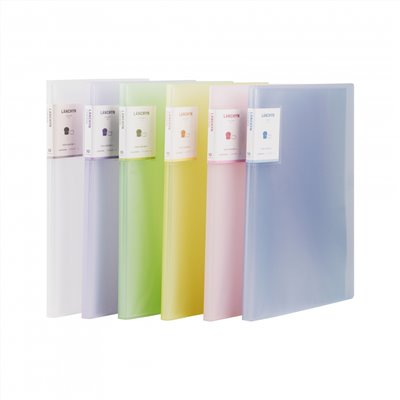 連勤  PP 果凍色系小背卡10入資料簿 / LC-8110 / 資料簿 / 拱型夾 / 檔案夾 / 文件夾 / 資料夾 / 圓型夾 / 聯勤 / 連勤 / LANCHYN / LAN CHYN / 文件簿 / 文件本 / 資料本