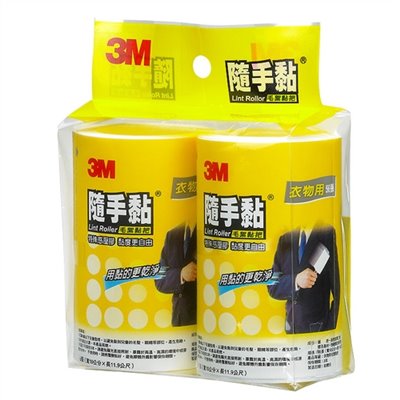 3M 隨手黏衣物用毛絮黏把補充包 / 836RP-56 