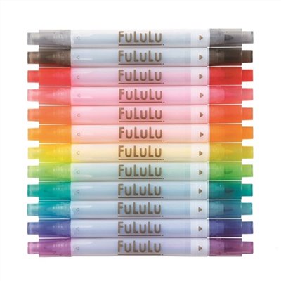 sun-star FuLuLu 繽紛雙頭粗細彩色筆